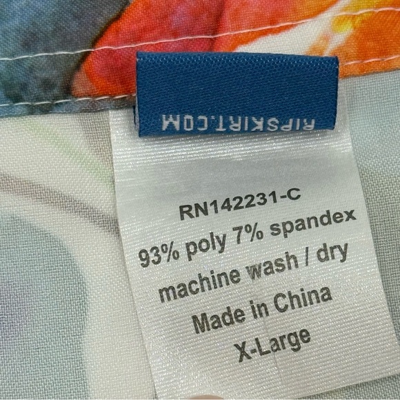 RipSkirt Hawaii Wrap Skirt Length 3 Wildflower Watercolor XL Multicolor - Picture 5 of 9